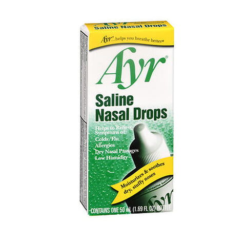 Ayr, Saline Non Medicated Nasal Drops, 50 ml