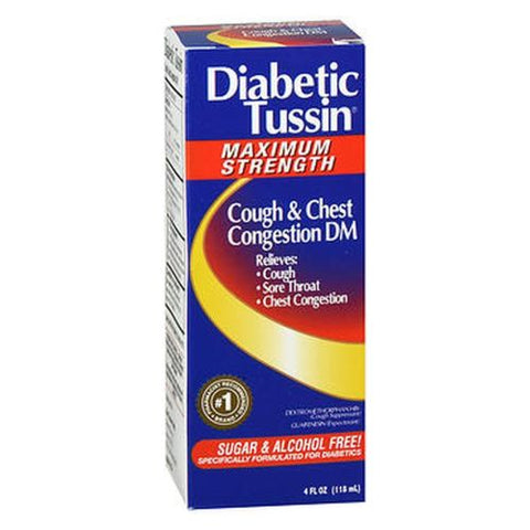 Diabetic Tussin, Dm Cough Suppressant/Expectorant Maximum Strength, 4 oz