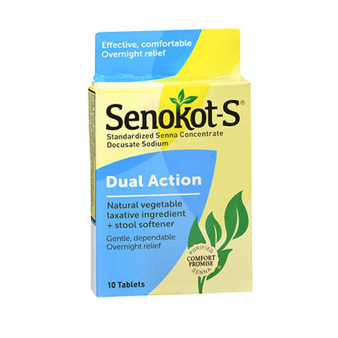 Senokot, Dual Action Natural Vegetable Laxative, 10 tabs
