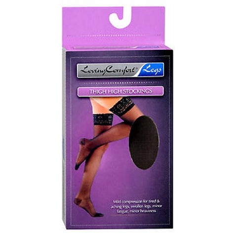 Scott Specialties, Thigh High Stockings Moderate Black Extra Large, 10-20 LCE BLACK, KPP X-LARGE 1 each