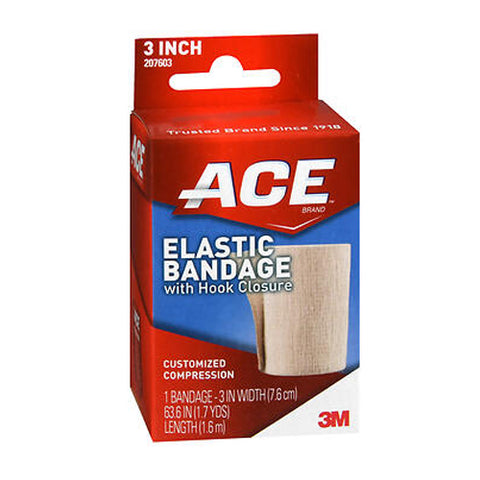 Ace, Elastic Bandage With Hook Closure, 3 inches 1 each