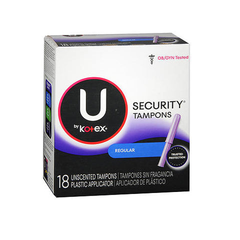 Kotex, Security Tampons Regular Unscented, 18 each