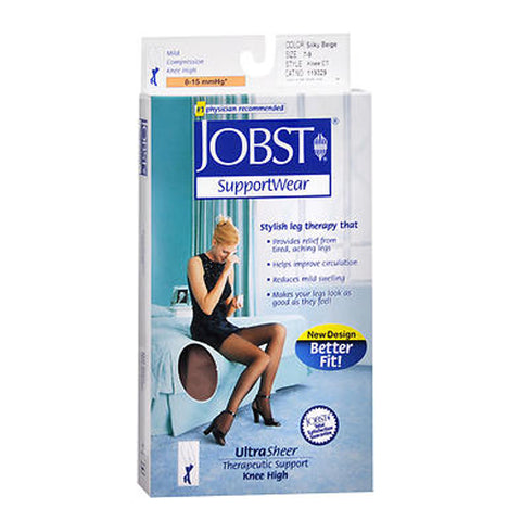 Jobst, Supportwear Ultra Sheer Knee High Stockings Silky Beige, 1 Pair (medium)