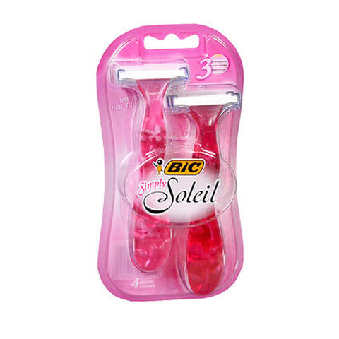 Bic, Simply Soleil Razors For Women, 4 each