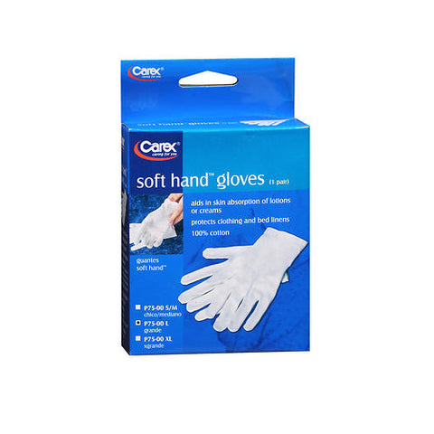 Carex, Soft Hand Cotton Gloves, Large 1 each