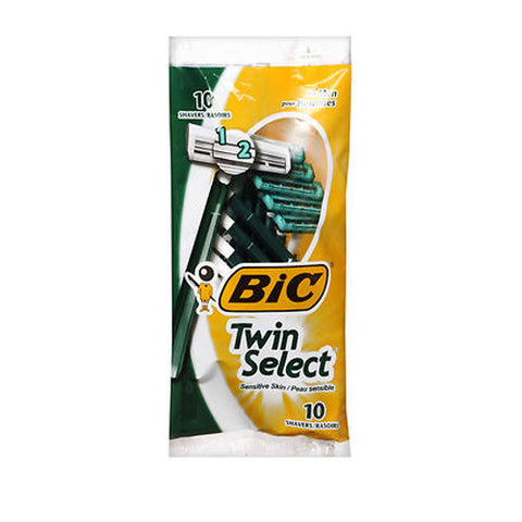 Bic, Twin Select Shavers For Men Sensitive Skin, 10 each