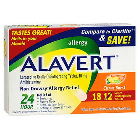 Alavert, 24 Hour Orally Disintegrating Tablets, Citrus Burst 18 tabs