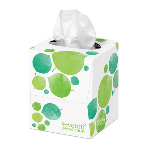 Seventh Generation, Facial Tissues 2-Ply Cube, 85 Count(Case Of 36)