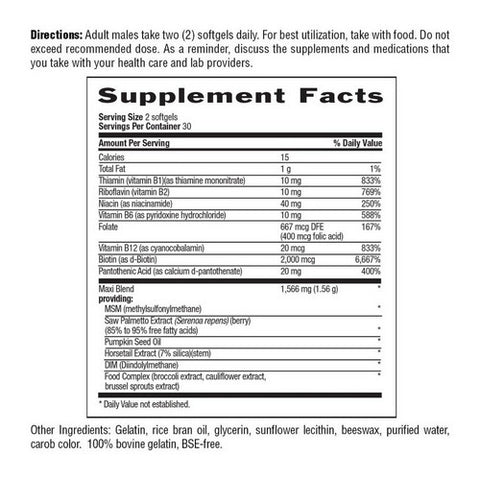 Country Life, Maxi Hair For Men, 60 TABS