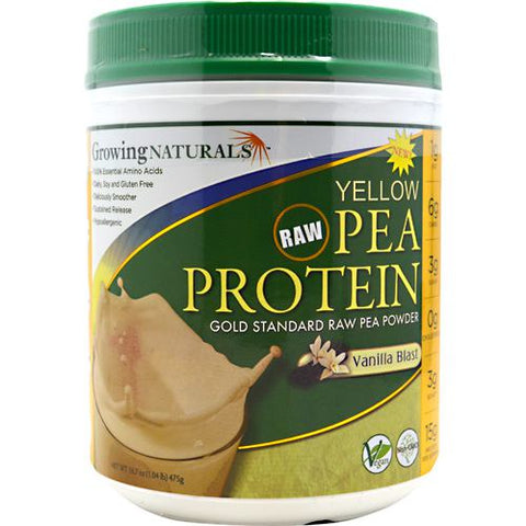 Growing Naturals, Yellow Pea Protein, Vanilla Blast 16 OZ