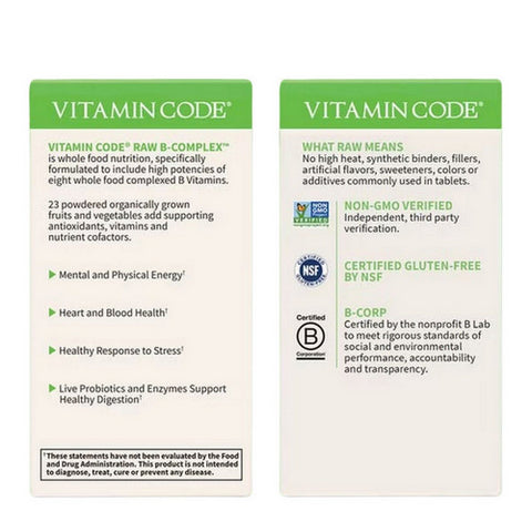 Garden of Life, Vitamin code, Raw B-Complex 120 vcaps