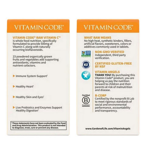 Garden of Life, Vitamin code, Raw Vitamin C 120 vcaps