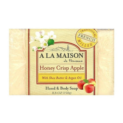 A La Maison, Hand And Body Bar Soap Honey Crisp Apple, Honey Crisp Apple 8.8 oz