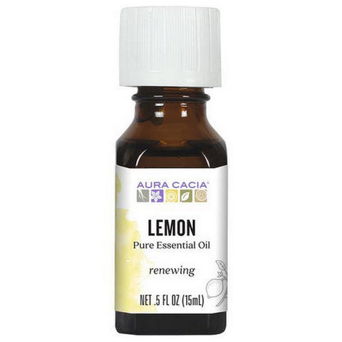 Aura Cacia, 100% Pure Essential Oil Lemon, Lemon 0.5 OZ