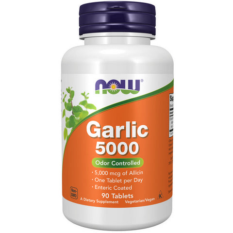 Now Foods, Garlic 5000, 90 TABS
