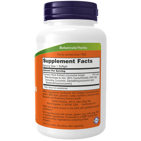 Now Foods, Curcumin Softgels, 120 SOFTGELS