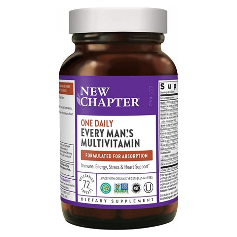 New Chapter, Every Man's One Daily Multi, 72 TABS