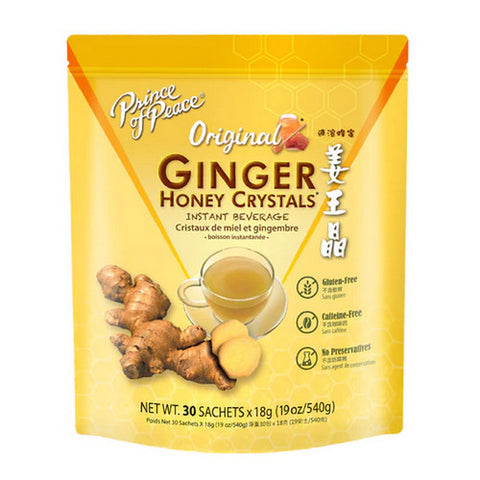 Prince Of Peace, Ginger Honey Crystals Instant Beverage, 30 ct