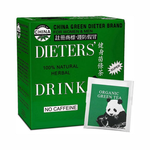 Uncle Lees Teas, Dieters Tea China Green, 12 Bags