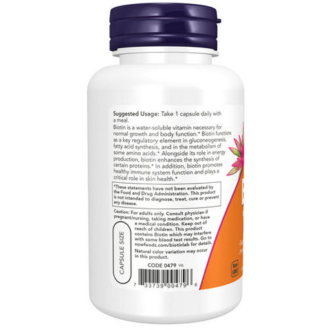 Now Foods, Biotin Extra Strength, 120 vcaps
