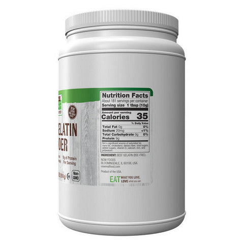 Now Foods, Beef Gelatin Powder, 4 Lbs