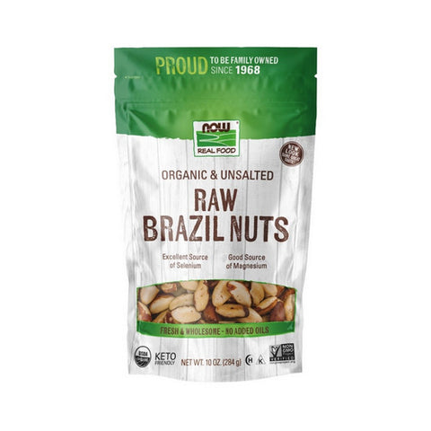 Now Foods, Organic Brazil Nuts, Unsalted 10 Oz