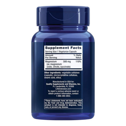 Life Extension, Magnesium Caps, 500 mg, 100 Vcaps