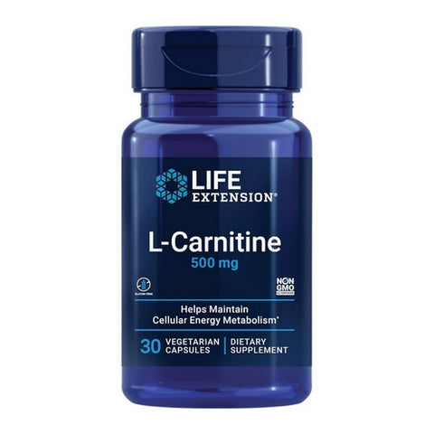 Life Extension, L-Carnitine, 500 mg, 30 Vcaps