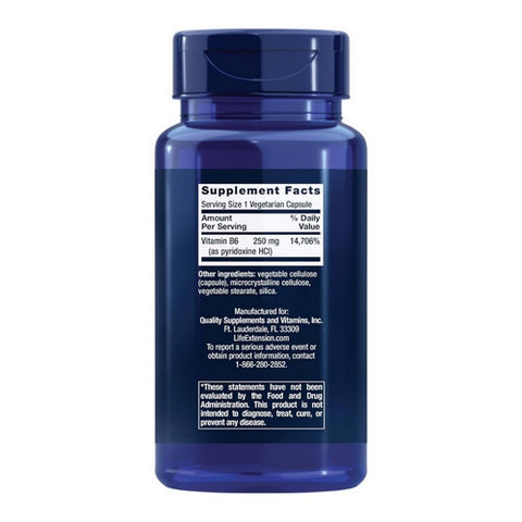 Life Extension, Vitamin B6, 250 mg, 100 Vcaps