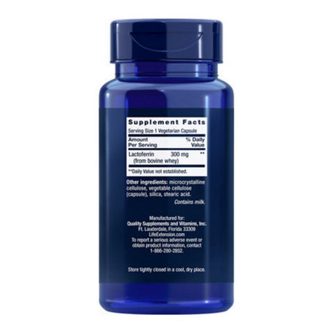 Life Extension, Lactoferrin, 60 Vcaps