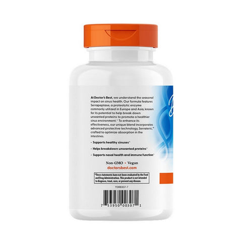 Doctors Best, High Potency Serrapeptase, 120,000 Units, 270 Veggie Caps