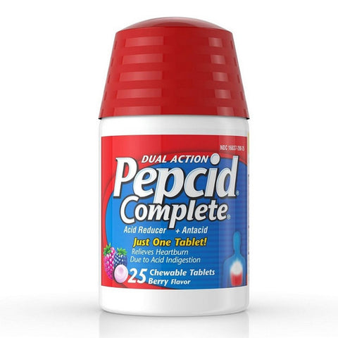 Pepcid, Complete Chewable, Berry Flavor 25 Tabs