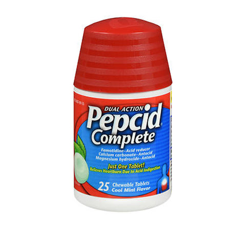 J & J Sales Logistics Co, Pepcid Complete Tablets, Cool Mint 25 Tabs