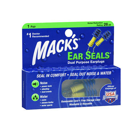 Mack's, Ear Seals Dual Purpose Earplugs, 1 Pair