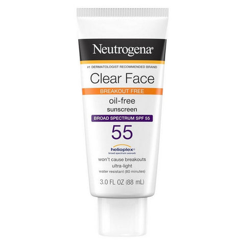 Neutrogena, Clear Face Liquid-Lotion SPF 55, 3 oz