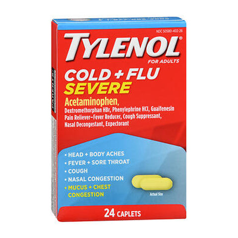 Tylenol, Cold Flu Severe, 24 Caplets