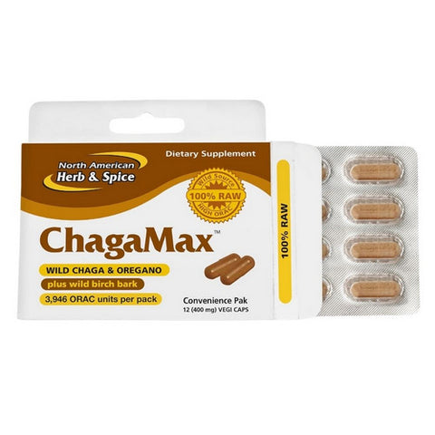North American Herb & Spice, ChagaMax, Convenience Pack 12 Caps
