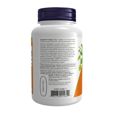 Now Foods, Garcinia, 1000 mg, 120 Tab