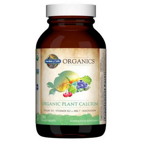 Garden of Life, Organics Plant Calcium, 180 Tabs