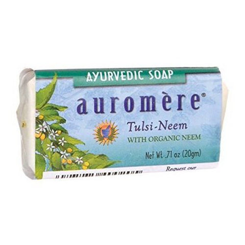 Auromere, Ayurvedic Bar Soap, Tulsi Neem 0.71 Oz