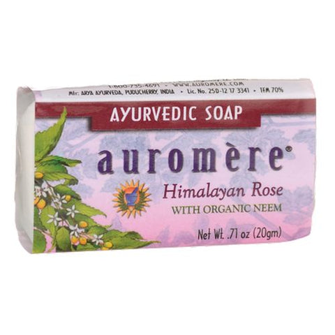 Auromere, Ayurvedic Bar Soap Himalayan Rose, 0.71 Oz
