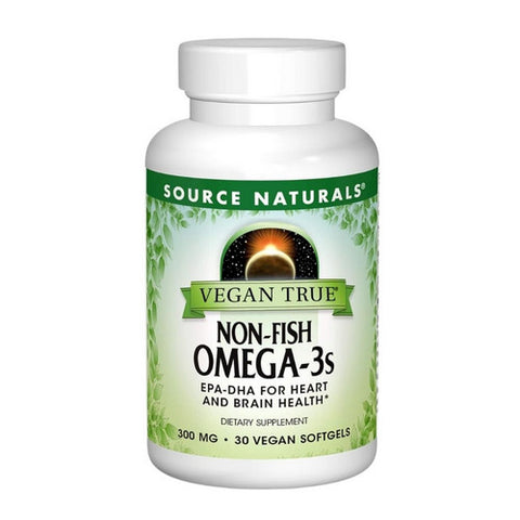Source Naturals, Vegan True Omega-3s, 300 mg, 30 Softgels