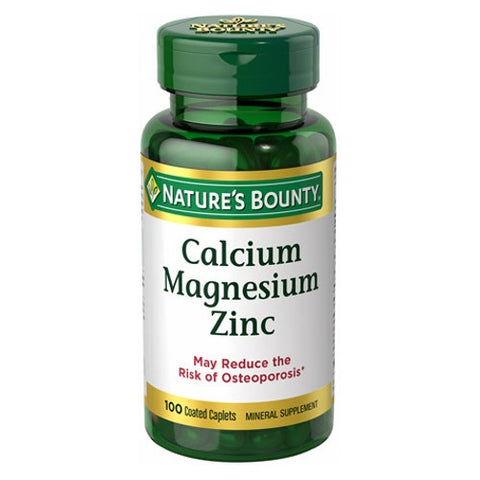 Nature's Bounty, Calcium Magnesium Zinc Caplets, 100 Caplets
