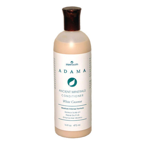 Zion Health, Adama Ancient Minerals Conditioner White Coconut, 16 Oz