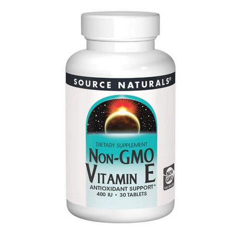 Source Naturals, Vitamin E  Non-GMO, 400 IU, 30 Tabs