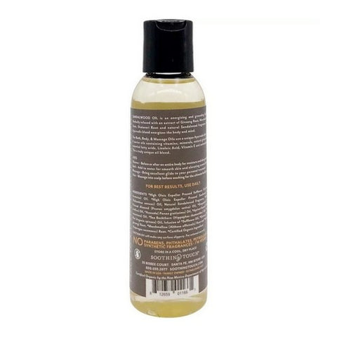 Soothing Touch, Bath Body & Massage Oil, Sandalwood 4 oz