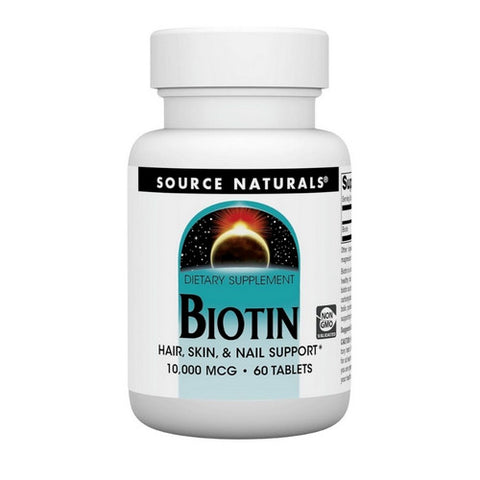 Source Naturals, Biotin, 10000 mcg, 60 Tabs