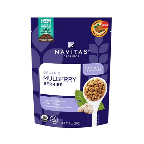 Navitas Organics, Organic Mulberries, 8 Oz