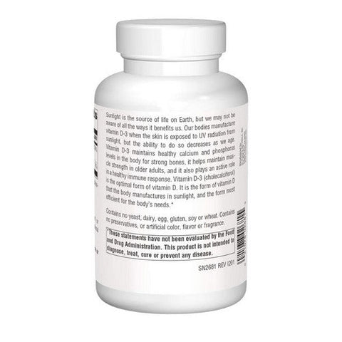 Source Naturals, Vitamin D-3, 2,000 IU, 400 Caps Source Naturals