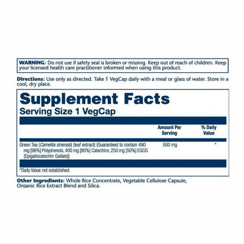 Solaray, Green Tea Extract, 500 mg, 30 Caps